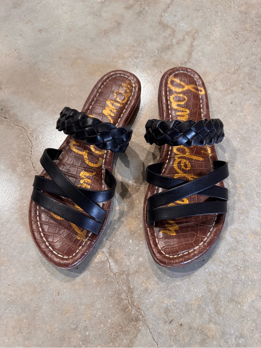 Sam Edelman Black Slide Sandals